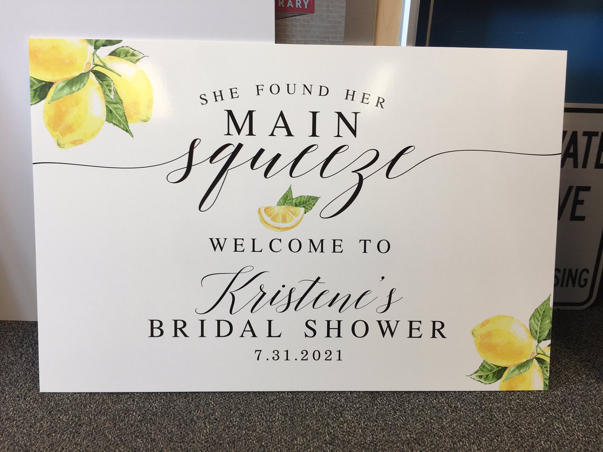 fastsigns207's tweet image. Getting married? Having a bridal shower? We have signs for that! Give your event that extra je ne sais quoi with a sign designed for you!￼ #fastsignsdidit #fastsigns207 #ispeaksomefrench #pardonmyfrench #bridalshower #eventsigns