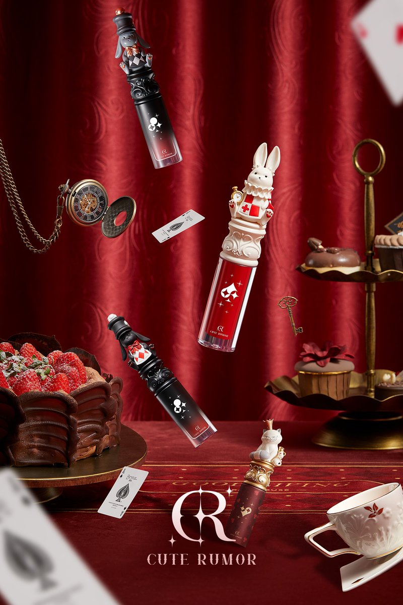 #CuteRumor
そこには黒いウサギは夢のパーペチュアル・トラベラーで、白いウサギは夢の導き者であった、精巧に彫られたボトルの下には、華麗な変化が持つ秘密が封印されている。
CuteRumor可愛い物語奇境茶会シリーズは　貴方と一緒にメイクの盛り上がるが誘っています。