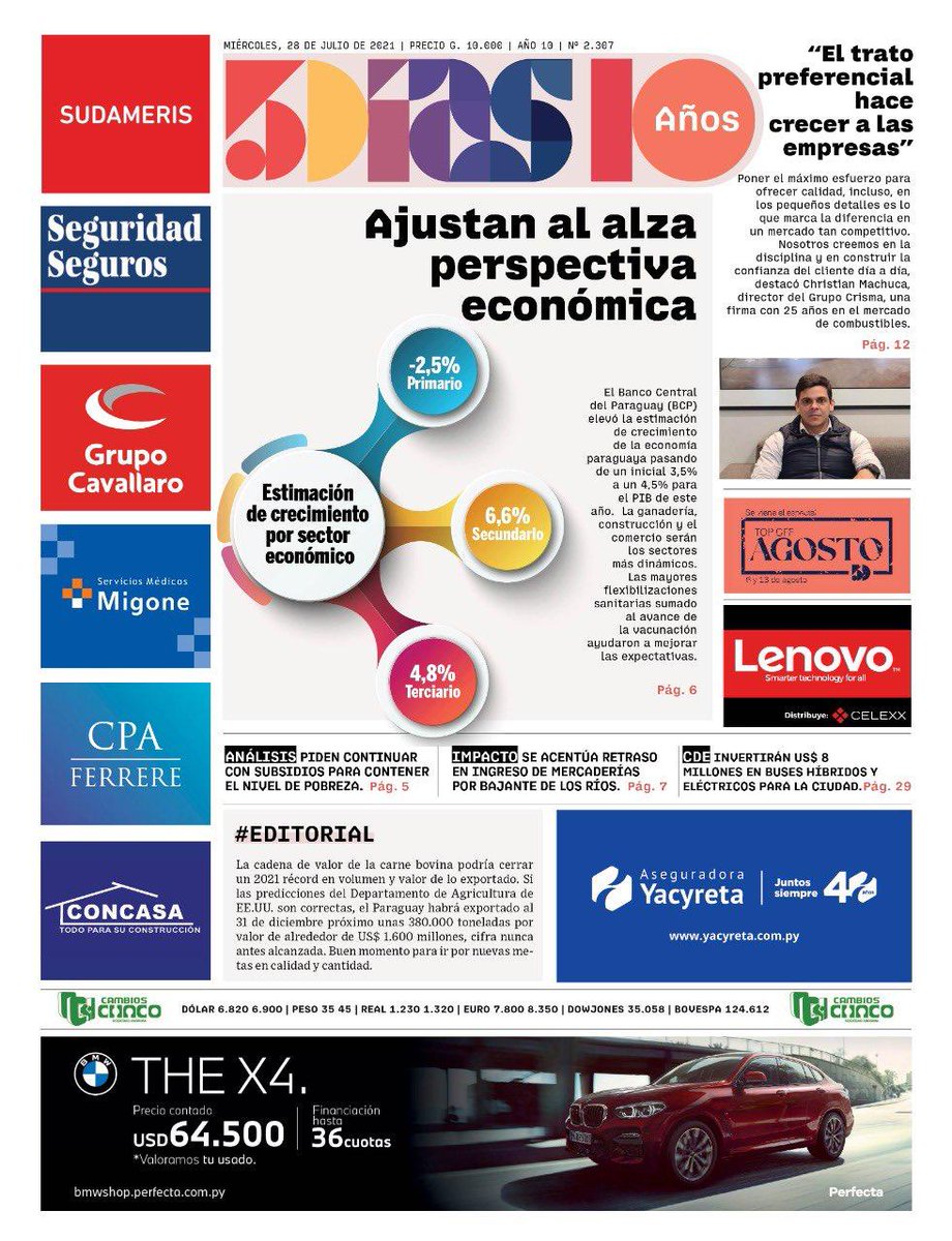 📰🗞 Tapas de diarios de este miércoles 28 de Julio 2021