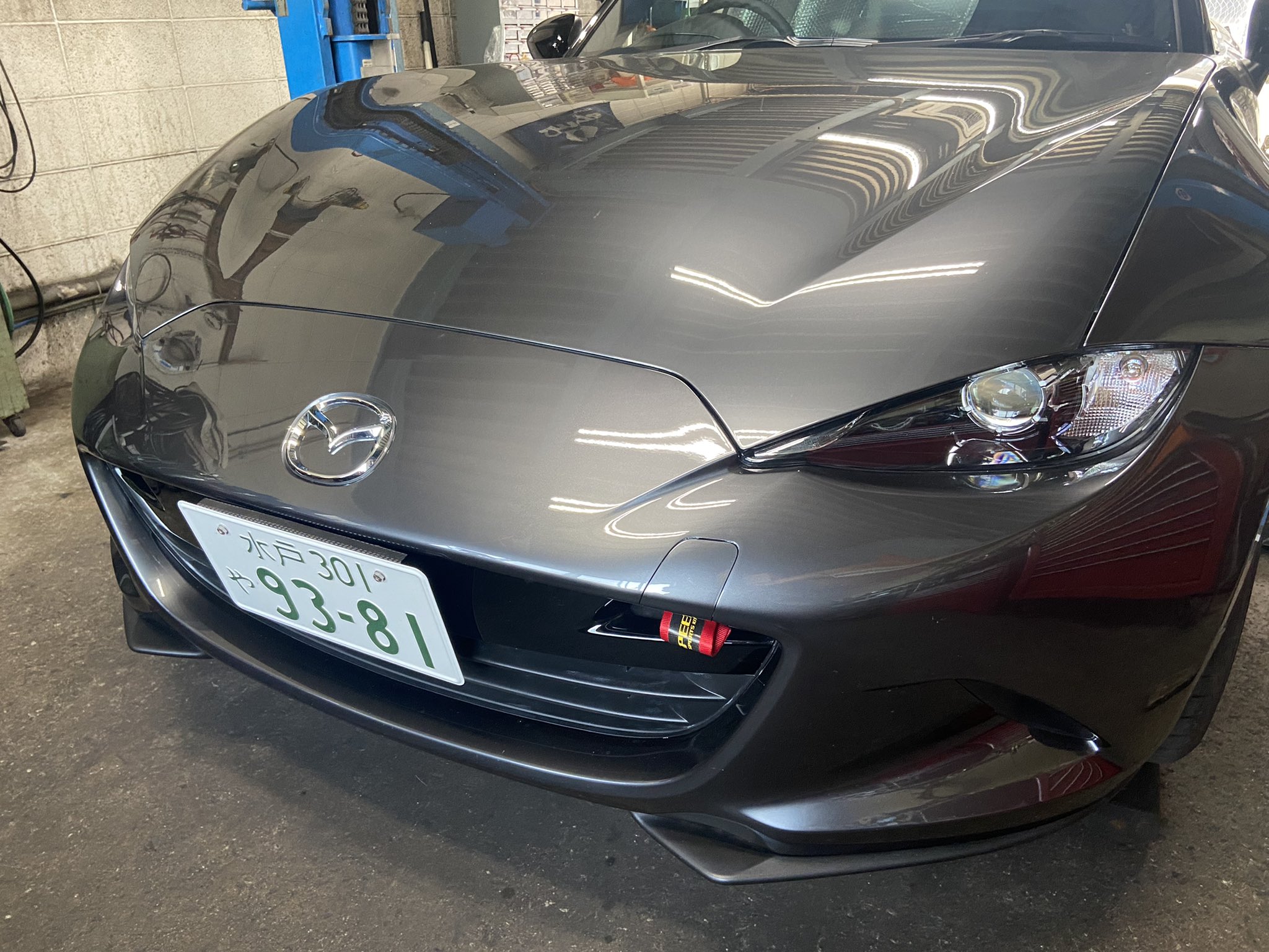 MAZDA NDロードスター専用　左側ナンバープレートオフセットステー MAZDA NDロードスター専用 左側ナンバープレートオフセットステー