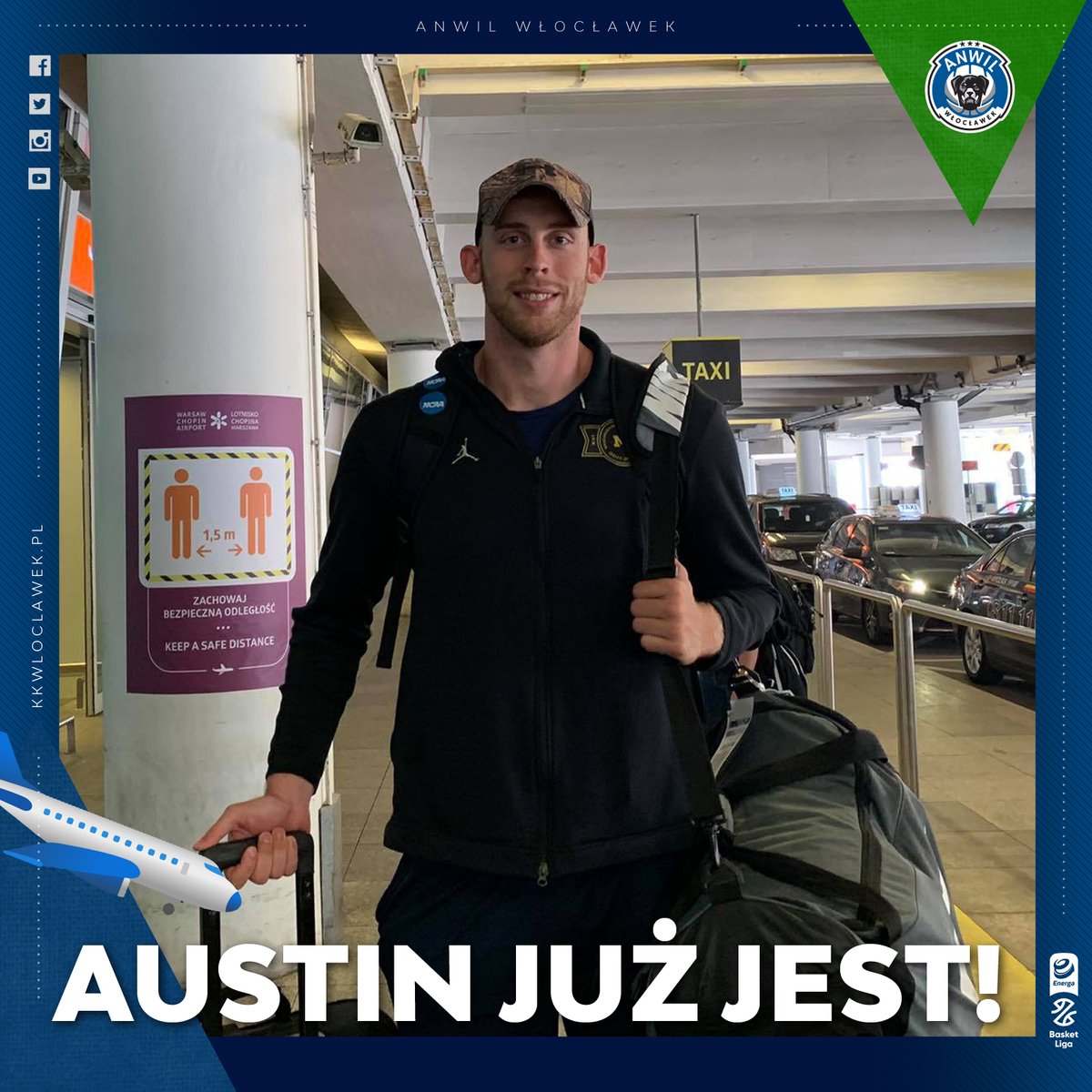 Anwil_official's tweet photo. 🛬🛬🛬

@babydavis51 właśnie pojawił się na lotnisku w Warszawie i 🇵🇱 rusza do Włocławka 🏀

#plkpl @PLKpl https://t.co/DXIIoSEEUD