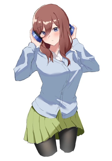 さんしょうおさんがTwitterに投稿した中野三玖(五等分の花嫁)のイラスト。