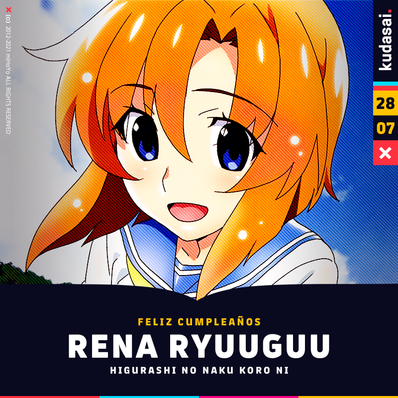 animetrends's tweet photo. El 28 de julio celebramos el cumpleaños de Rena Ryuuguu, uno de los personajes principales de la popular franquicia multimedia de horror psicológico, "Higurashi no Naku Koro ni (Higurashi: When They Cry)". #higurashi https://t.co/gLTHHsFrEp