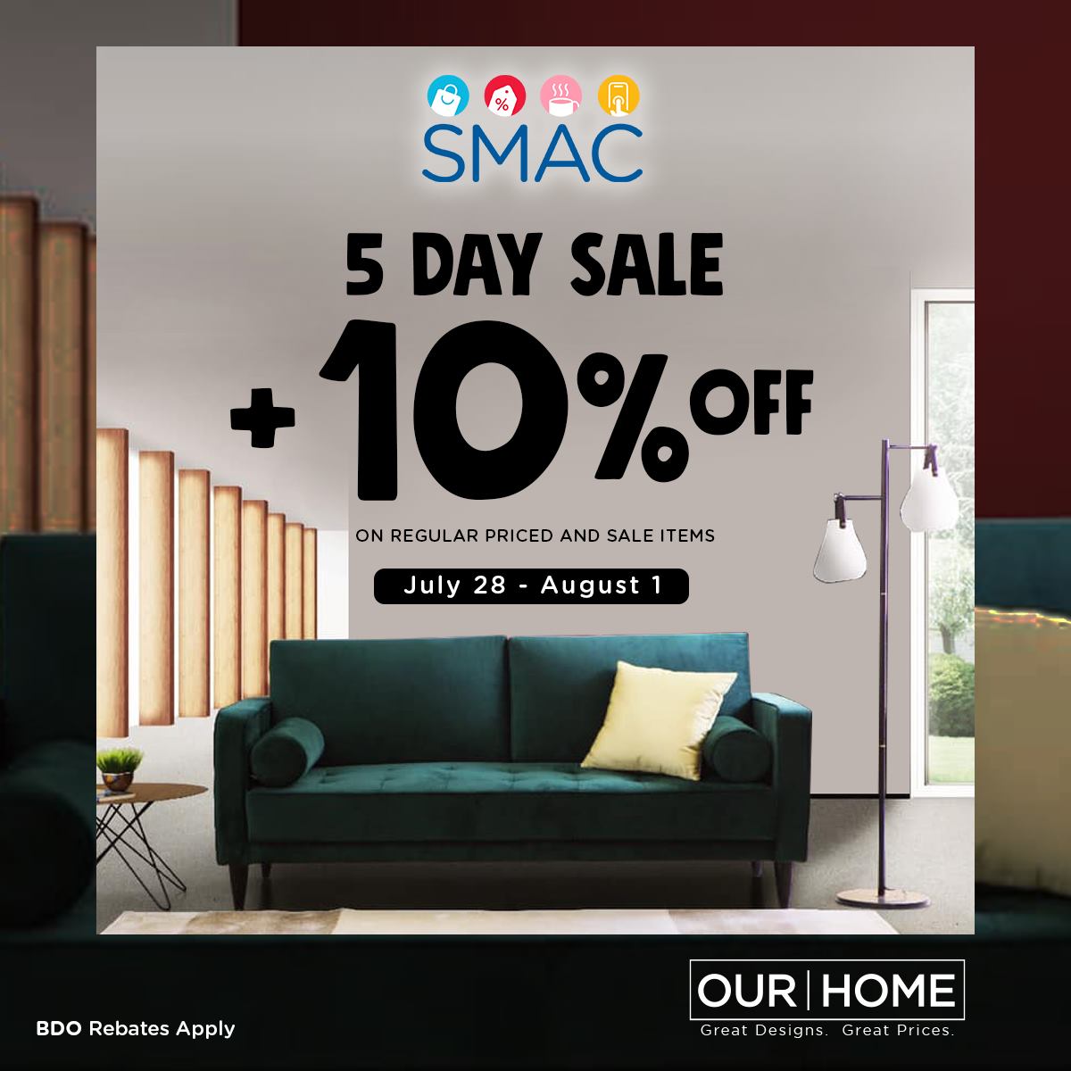 ourhome_ph's tweet photo. 5-days of awesome shopping at Our Home North Edsa is on! 💜

#OurHome #GreatDesignsGreatPrices #ModernContemporary https://t.co/vzKz3imUW2