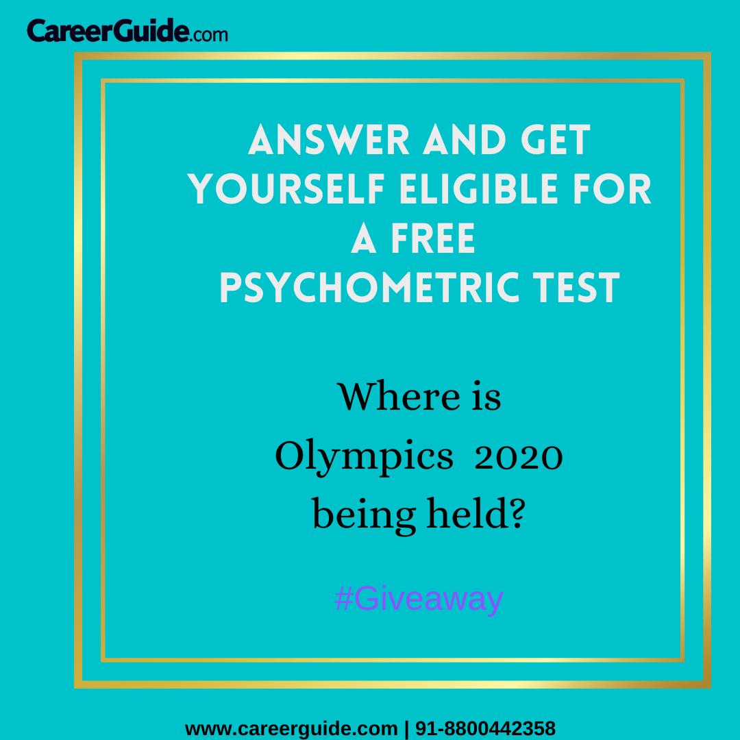 #Giveaway is back. Answer the question in the comment box below and win yourself a chance to take free Psychometric Test to help find out your career calling. 

#CareerCalling