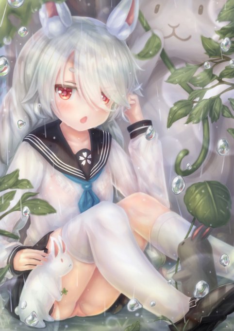 白雪 #アズールレーン #アズレン #白雪(アズールレーン) #白雪 #雨 https://t.co/b8alBdpgdS 