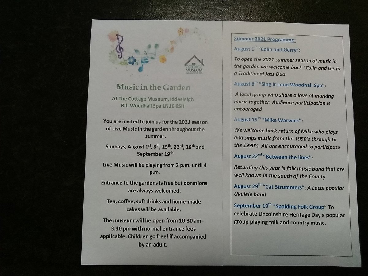 Come and enjoy entertainment at the Woodhull Spa Cottage Museum over the next five Sundays.