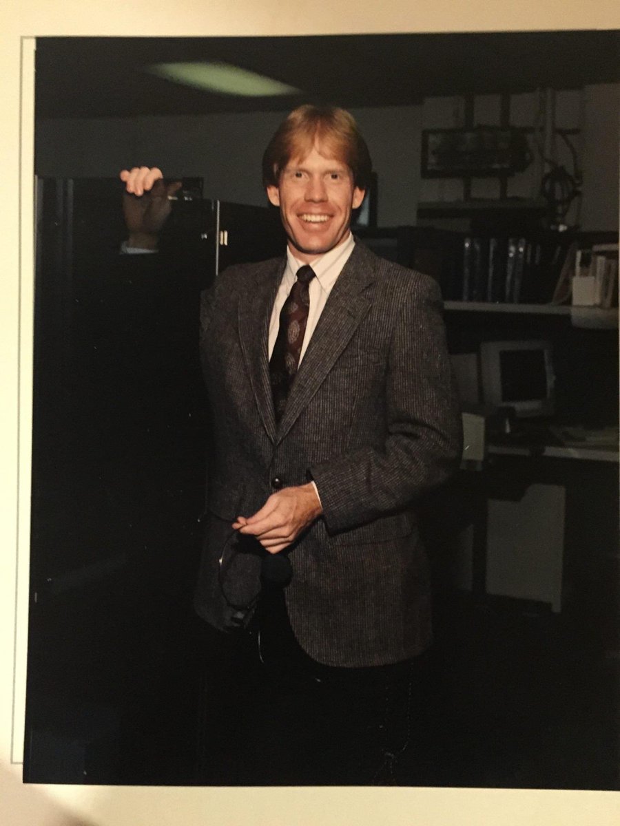 A picture of when I started 35 years ago today, and one today. Big difference but the smile is the same. Thank you you to my United Family. #weareunited