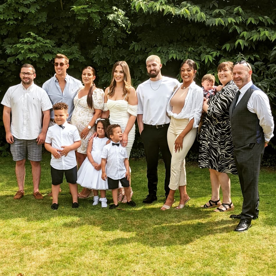 A perfect day celebrating the baptism of my three beautiful babies, Brogan, Saoirse &amp; Carsen 💙💖💙 I love you all with all my heart ❤️ Thank you to all of our friends and family who came to celebrate with us and make their day so special 🥰 <a href="/TheMalonesGB/">Gogglebox Malones</a> #Family #Love #Malones