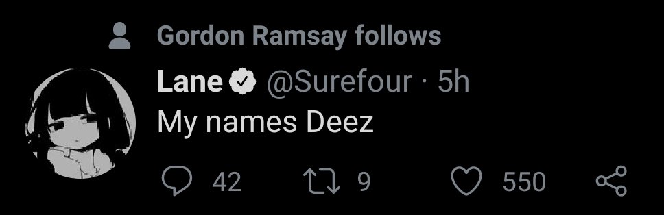 gordon ramsay follows surefour?? legit did a double take when i saw this https://t.co/a4PKlg3ijZ
