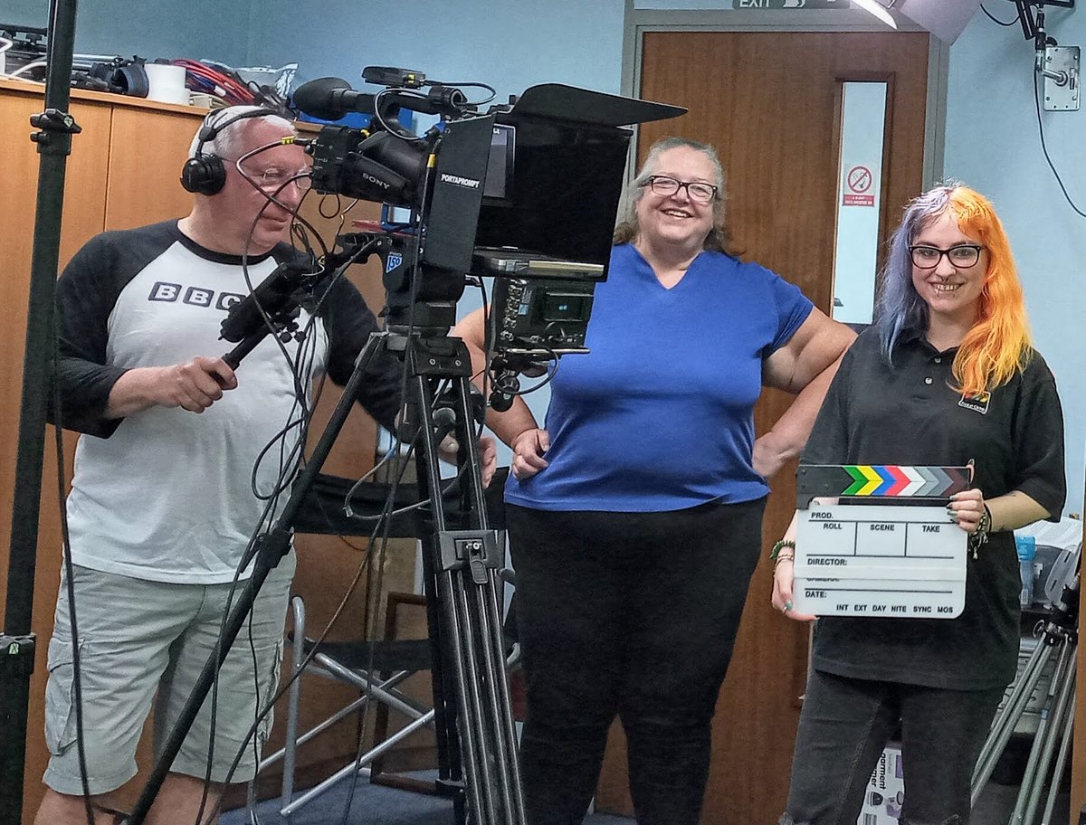 takeonetv's tweet photo. We've got Courtney back in the studio today. We've not physically seen her since March 2020 and so happy she's back!!
Already she's been back on auto-cue and editing client footage.
#backtowork #videoedit #companyvideo #takeonetv https://t.co/4lAv2gGP5u