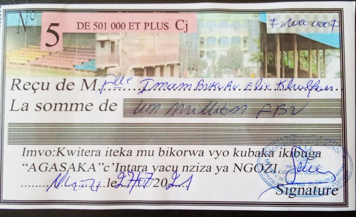 NgoziProvinc's tweet photo. #Burundi Iterambere rikuvako rikongera rikagusubirako. @ElieImam Imvukira @NgoziProvince,commune #TANGARA membre du conseil communal yaronkeje #intara intererano ingana 1000000fbu kw'igenekerezo rya 27-7-2021,muntumbero yoguheraheza kwubaka stade Agasaka
@AICNDH1
@BaranyikwaEpip1 https://t.co/AI4X2TzArC