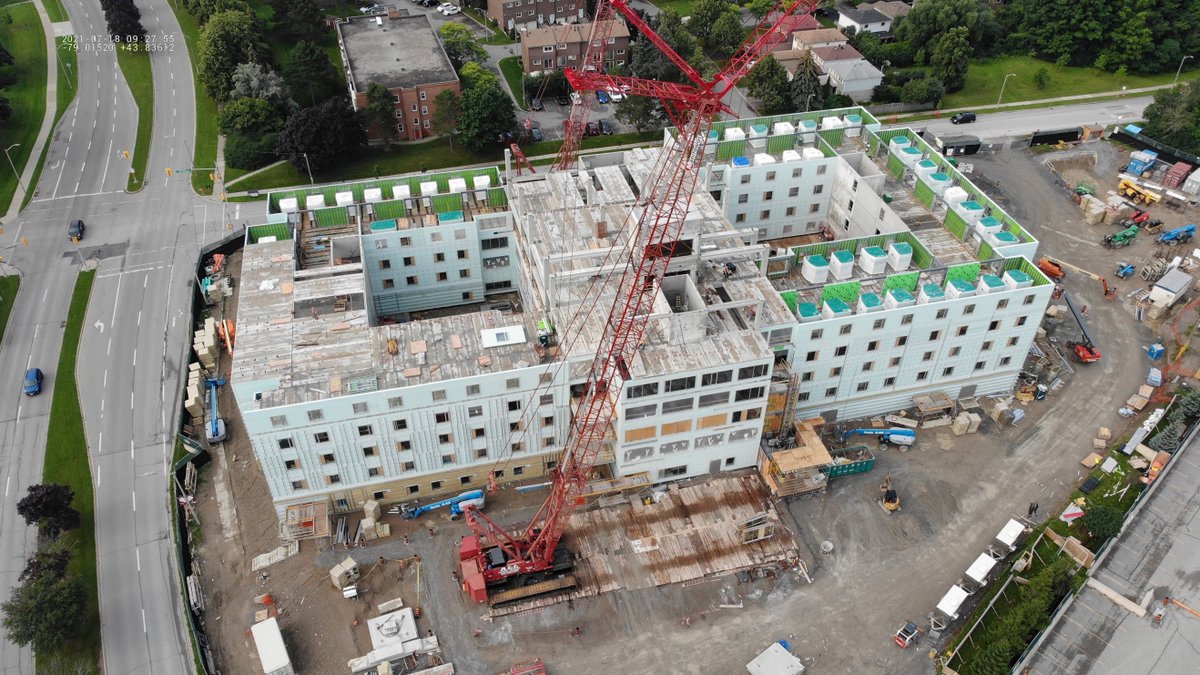 LakeridgeHealth's tweet photo. Check out the latest update of the new accelerated build long-term care home currently under construction beside Ajax Pickering Hospital. A year ago, this was a field! https://t.co/2bfQfz44gV https://t.co/pol6sZDPoF