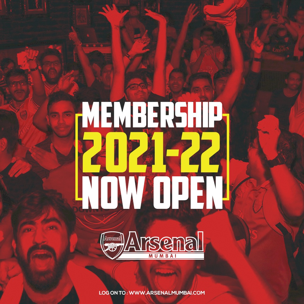 Arsenal_Mumbai's tweet photo. Fellow Gooners, AMSC Membership for 2021-22 is now live. Like last season, this season too we're continuing with a digital membership. Head over to the registration page to become a member: https://t.co/F9GzeOb0QJ #ArsenalMumbai #AMSC #Arsenal #AFC #WeAreTheArsenal #GlobalGooners https://t.co/s274zZvmBN