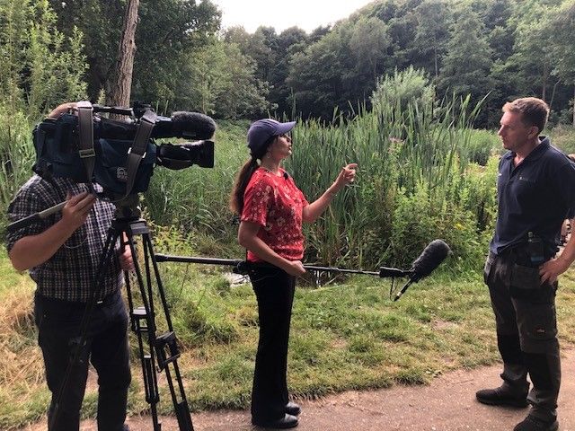 Behind the scenes @BBCLookEast filming on Park with our Countryside Team talking about how we are helping guests enjoy their holiday amongst our 300 acres of unique habitats–a place to discover North Norfolk in your own time,naturally.Keep an eye out for the broadcast later today
