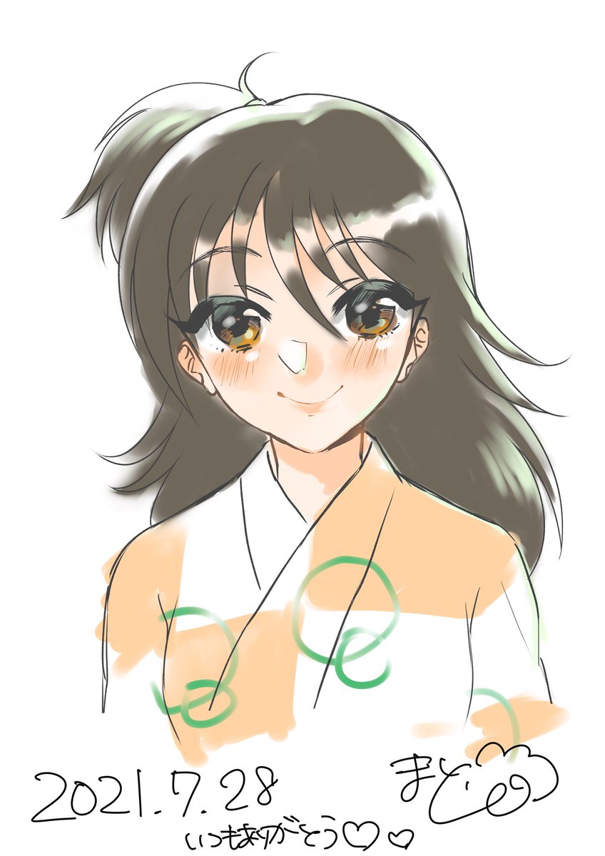 一緒にいったまとん(@maton_meat )に描いてもらった❤️❤️あいぱっぱ持ってってよかった❤️まとんはそれこそ約20年🐶夜叉きっかけで仲良くなった初のネッ友！！🐶夜叉が繋いでくれた縁！ずっと仲良くしてくれてて、そして令和になって🐶夜叉イベントとかまた一緒に行けるのホント奇跡😭🙏姫有り難う😭🙏