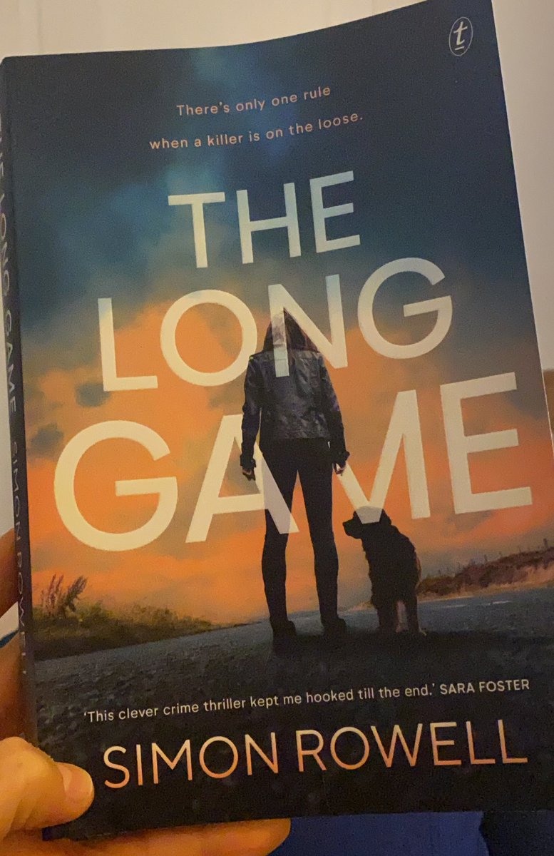 emilybwebb's tweet image. I’m getting stuck into The Long Game by Aussie author Simon Rowell. Released 3 August and I can report I like it very much. And I love that the lead character DS Zoe Mayer has a service dog (called Harry). @text_publishing #CrimeFiction #amreading #aussieauthors #booktwitter