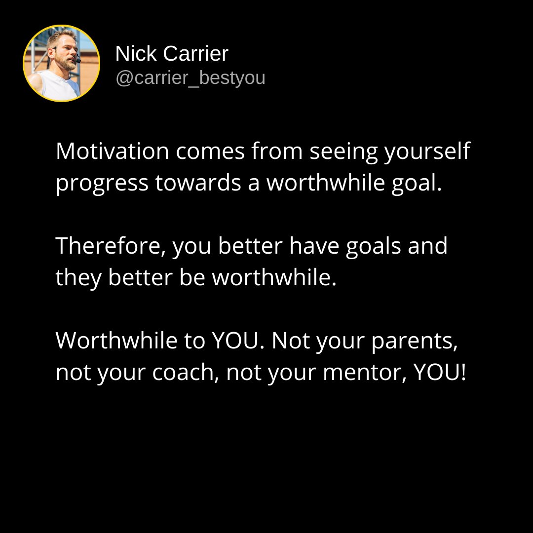 The only way to see progress is to know what you’re progressing towards.

Setting goals isn’t something that should be taken lightly. Consistent goal setting is what it takes to get closer to the best version of yourself. 

#setgoals #bestyou #fitnessgoals #fitnessgoalsetting