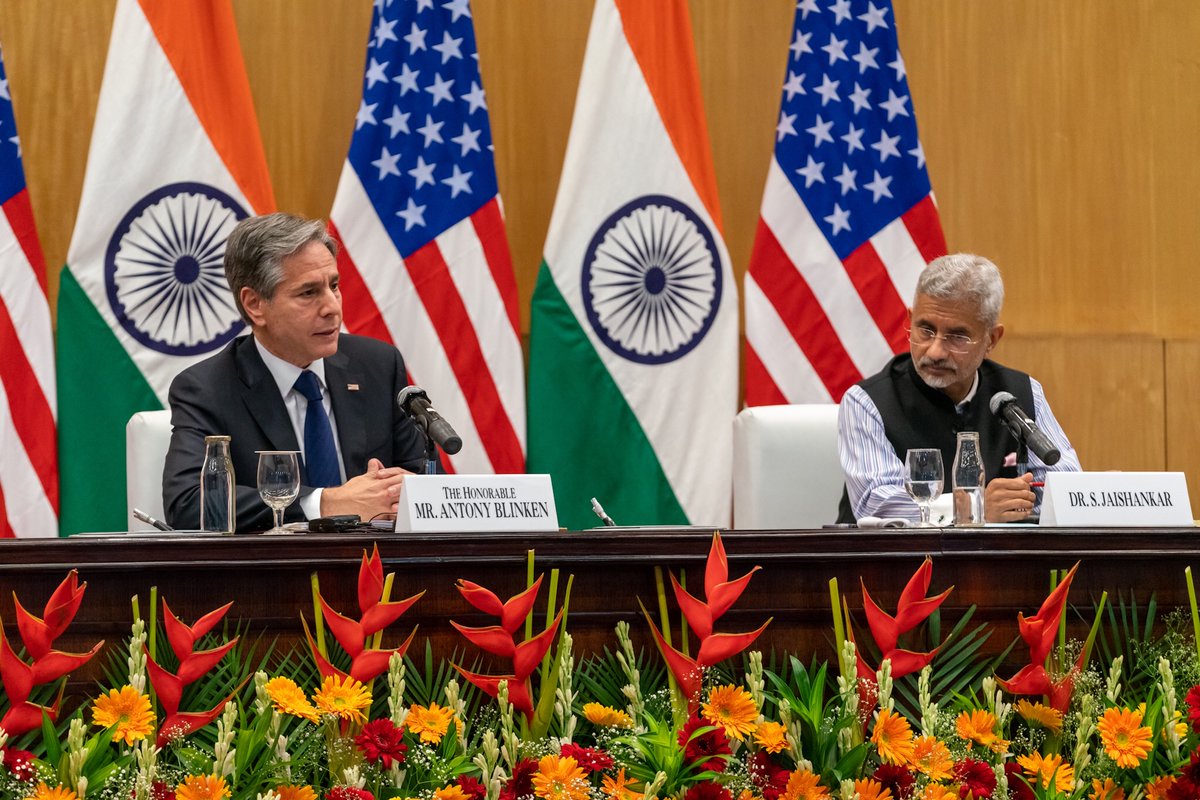 SecBlinken's tweet photo. Today, I'm proud to announce an additional $25 million from the U.S. government, through @USAID, to support India’s COVID-19 vaccination program. The United States’ support will help save lives by strengthening vaccine supply chains across India. https://t.co/In45qnrgID