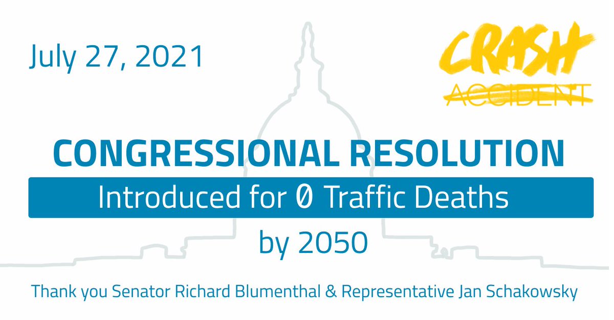 Big news in DC: Yesterday <a href="/SenBlumenthal/">Richard Blumenthal</a> &amp; <a href="/RepSchakowsky/">Jan Schakowsky</a> introduced the first #ZeroTrafficDeaths resolution, setting goal of #VisionZero by 2050.

We must protect others from facing the heartbreak we've experienced. We are proud to help lead this fight.

visionzeronetwork.org/media-advisory…