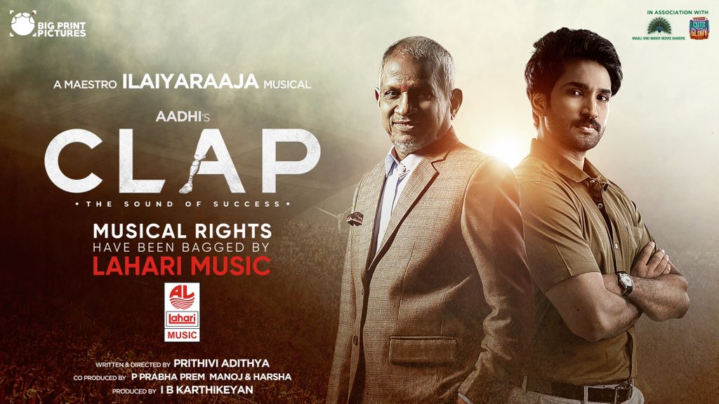 praveen kumar (@pravethedop) on Twitter photo #CLAP Movie audio rights acquired by <a href="/LahariMusic/">Lahari Music</a>
A Maestro #Ilaiyaraaja Musical
<a href="/AadhiOfficial/">Aadhi🎭</a> <a href="/aakanksha_s30/">Aakanksha Singh</a> @Kurupkrisha
@BigPrintOffl <a href="/prithivifilmist/">Prithivi Adithya</a> <a href="/SRCOffl/">Sarvanth Ram Creations</a>
<a href="/SSSMOffl/">Shri Shirdi Sai Movies</a> <a href="/CNGS_2019/">Cuts and Glory Studios</a> <a href="/PMM_Films/">PMM Films</a> @ClapMovie <a href="/pravethedop/">praveen kumar</a> <a href="/Raguledit/">Ragul</a> <a href="/ConzeptNoteOff/">Conzept Note</a> <a href="/DoneChannel1/">Done Channel</a> <a href="/UrsVamsiShekar/">𝐕𝐚𝐦𝐬𝐢𝐒𝐡𝐞𝐤𝐚𝐫</a> #CLAP Movie audio rights acquired by <a href="/LahariMusic/">Lahari Music</a>
A Maestro #Ilaiyaraaja Musical
<a href="/AadhiOfficial/">Aadhi🎭</a> <a href="/aakanksha_s30/">Aakanksha Singh</a> @Kurupkrisha
@BigPrintOffl <a href="/prithivifilmist/">Prithivi Adithya</a> <a href="/SRCOffl/">Sarvanth Ram Creations</a>
<a href="/SSSMOffl/">Shri Shirdi Sai Movies</a> <a href="/CNGS_2019/">Cuts and Glory Studios</a> <a href="/PMM_Films/">PMM Films</a> @ClapMovie <a href="/pravethedop/">praveen kumar</a> <a href="/Raguledit/">Ragul</a> <a href="/ConzeptNoteOff/">Conzept Note</a> <a href="/DoneChannel1/">Done Channel</a> <a href="/UrsVamsiShekar/">𝐕𝐚𝐦𝐬𝐢𝐒𝐡𝐞𝐤𝐚𝐫</a>