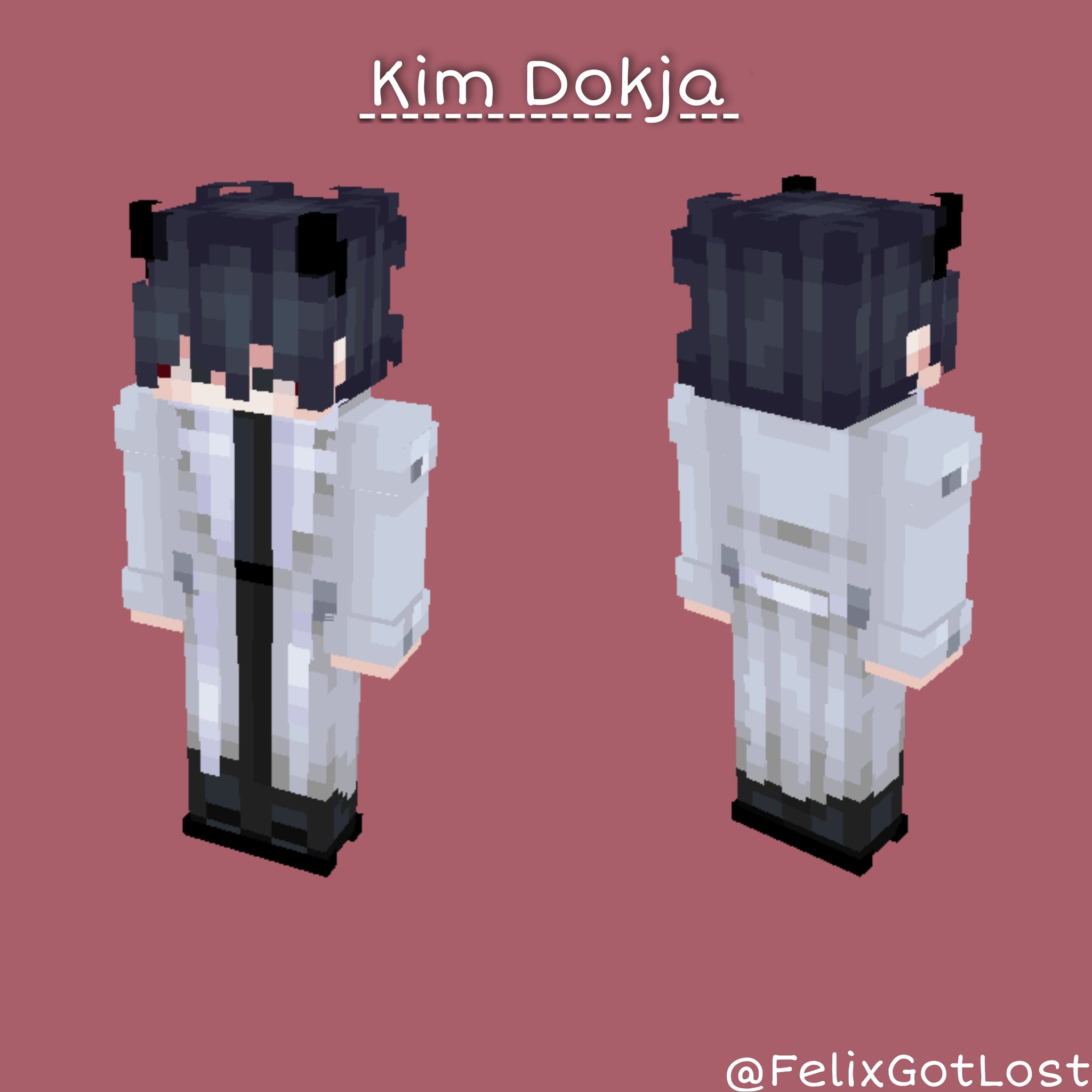 Kim, Minecraft Skin