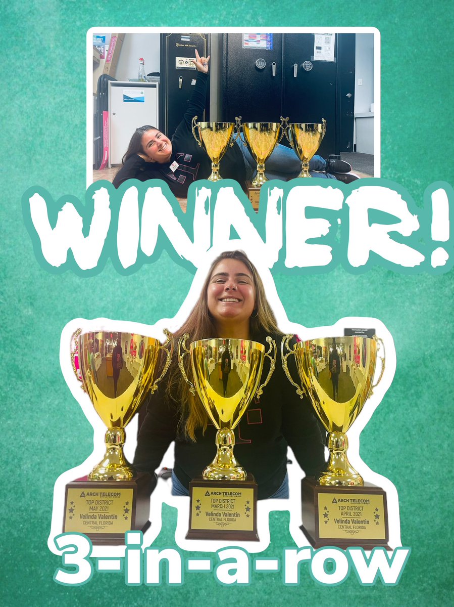 Nothing stops you <a href="/velindavalentin/">Velinda Valentin</a>! Thank you for your continued hard work and exceptional results. 🏆🏆🏆