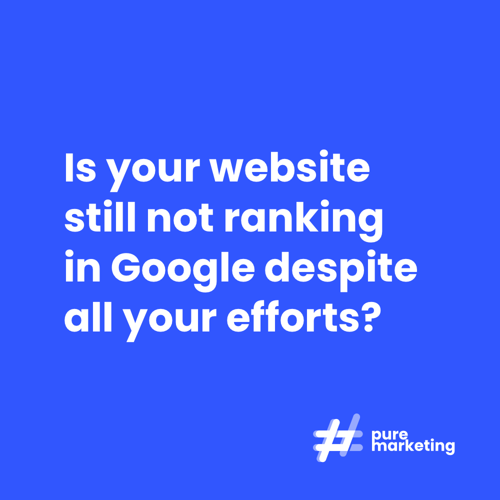 Is your website still not ranking in #Google despite all your efforts? 

Do you want to find out what is holding you back? Well, book a free consultation with our digital marketing experts today here... bit.ly/2VhfMN9