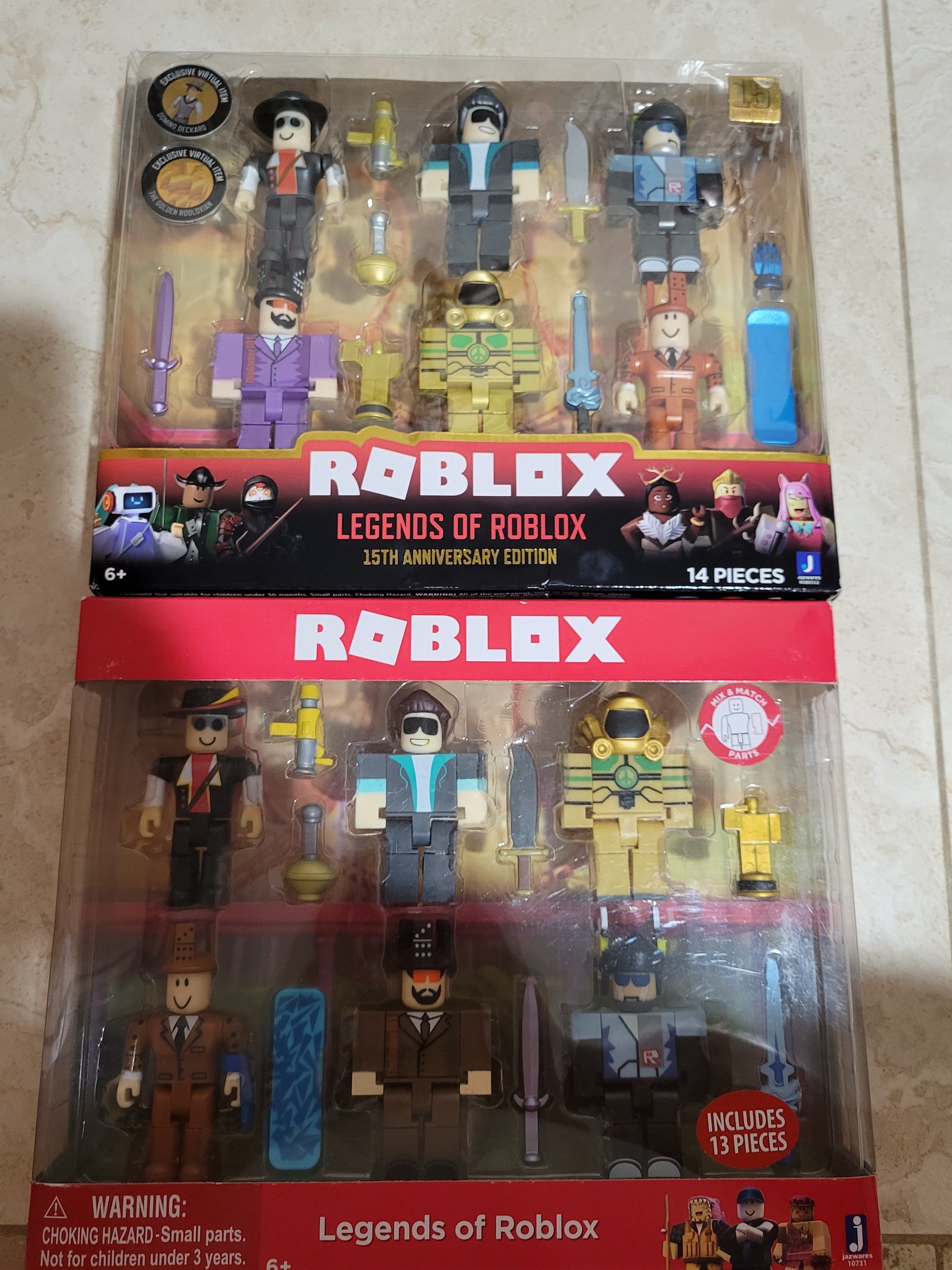 Jazwares Legends of Roblox 15th Anniversary, 6 Action Figure Pack *2 ITEM  CODES*