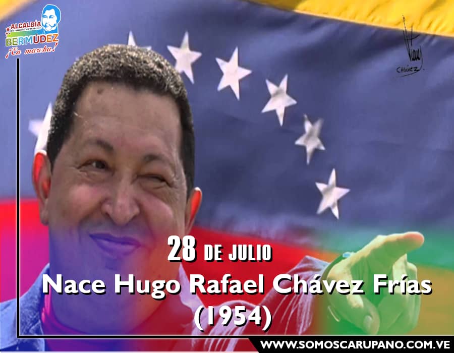 Hoy celebramos el cumpleaños de nuestro Cmdte Eterno Hugo Rafael Chávez Frías quien nació el #28Jul de 1954, y se convirtió en líder  inmortal de la Revolución Bolivariana.

#FelizCumpleañosComandante 

#67AnosChavezInvencible