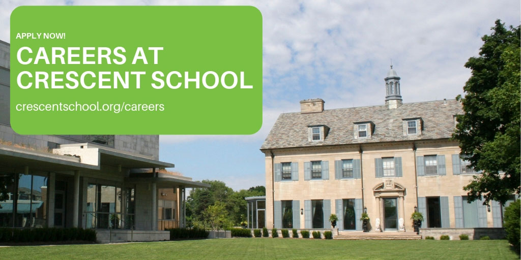 We're hiring! A 1-year contract for an Upper School English Teacher (Grades 9-12). Apply by August 5, 2021. See the job posting here: crescentschool.org/careers/job-po…
<a href="/CAIS_Schools/">CAIS</a> <a href="/CISOntario/">CIS Ontario</a>