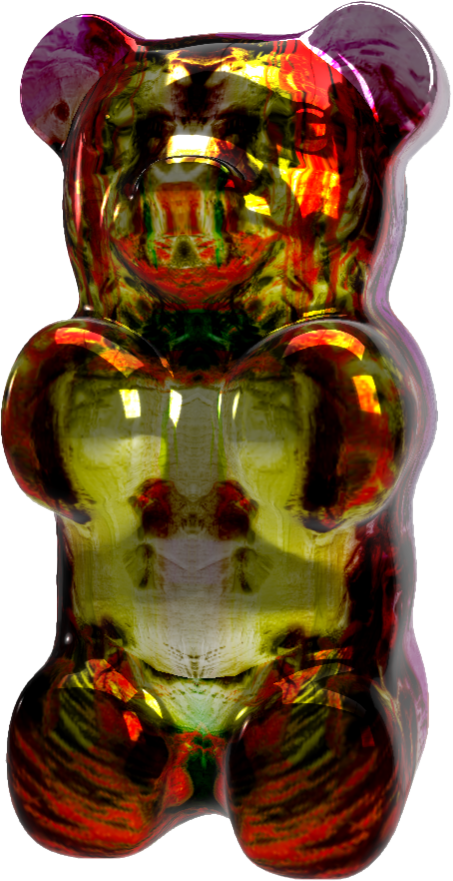 GummyLSD's tweet image. Blended Trip Gummy Bear #031 was made by 
@pastullio  by blending Rorschach Trip Gummy Bear #066 and Rainbow Trip Gummy Bear #066

For more blended bear info, check my pinned tweet or blendedtrip.com

#opensea #lsdgummybears #rainbow #rorschach #blendable #nft #nftart