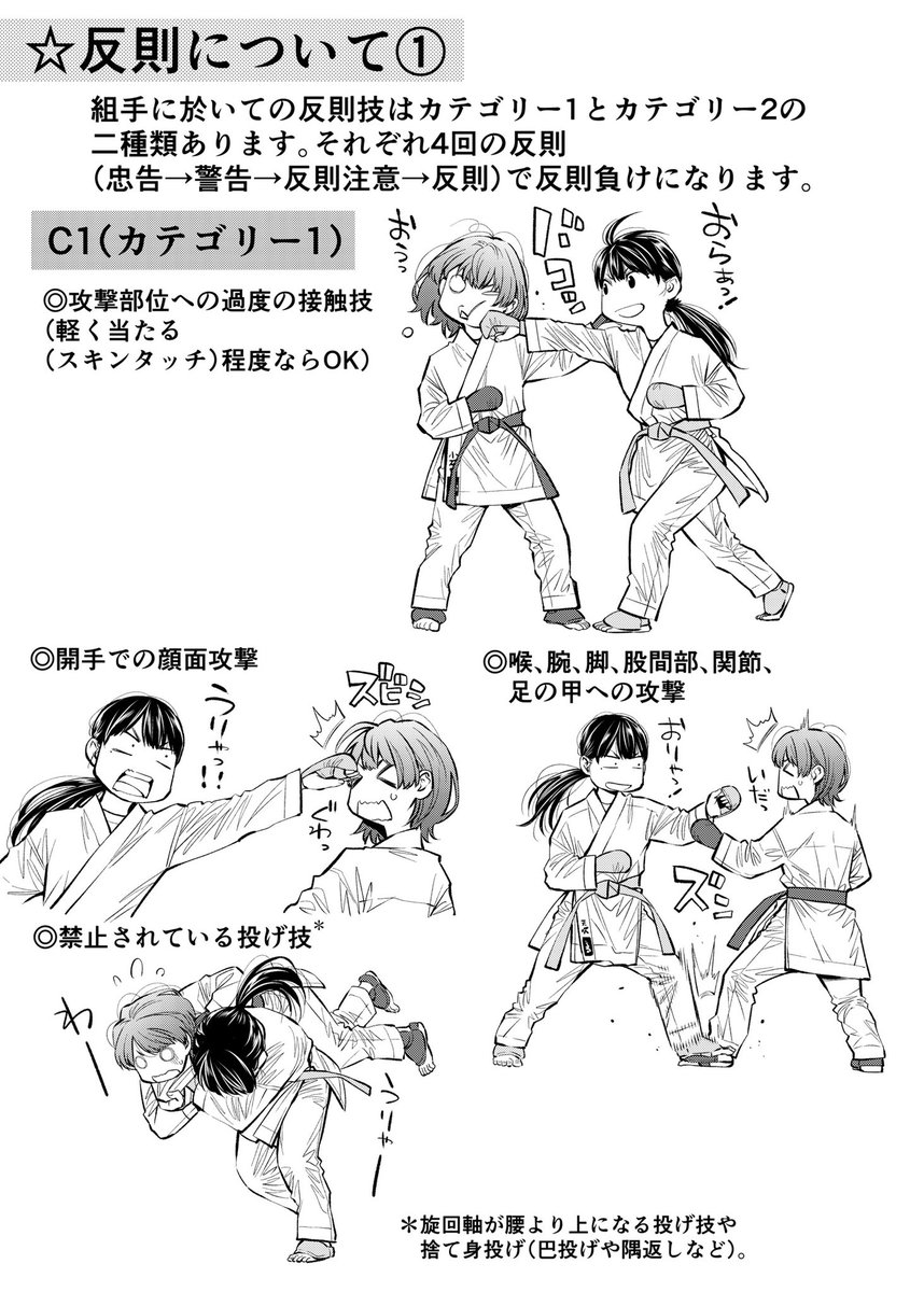 8/5,6,7の新競技の空手、組手のルールわかんないってよく言われるので描いてみました!ルールわかればより楽しめるはず!知らない方はぜひ見てやってください!一緒に応援しましょう!!

#東京2020
#空手
#ルール 