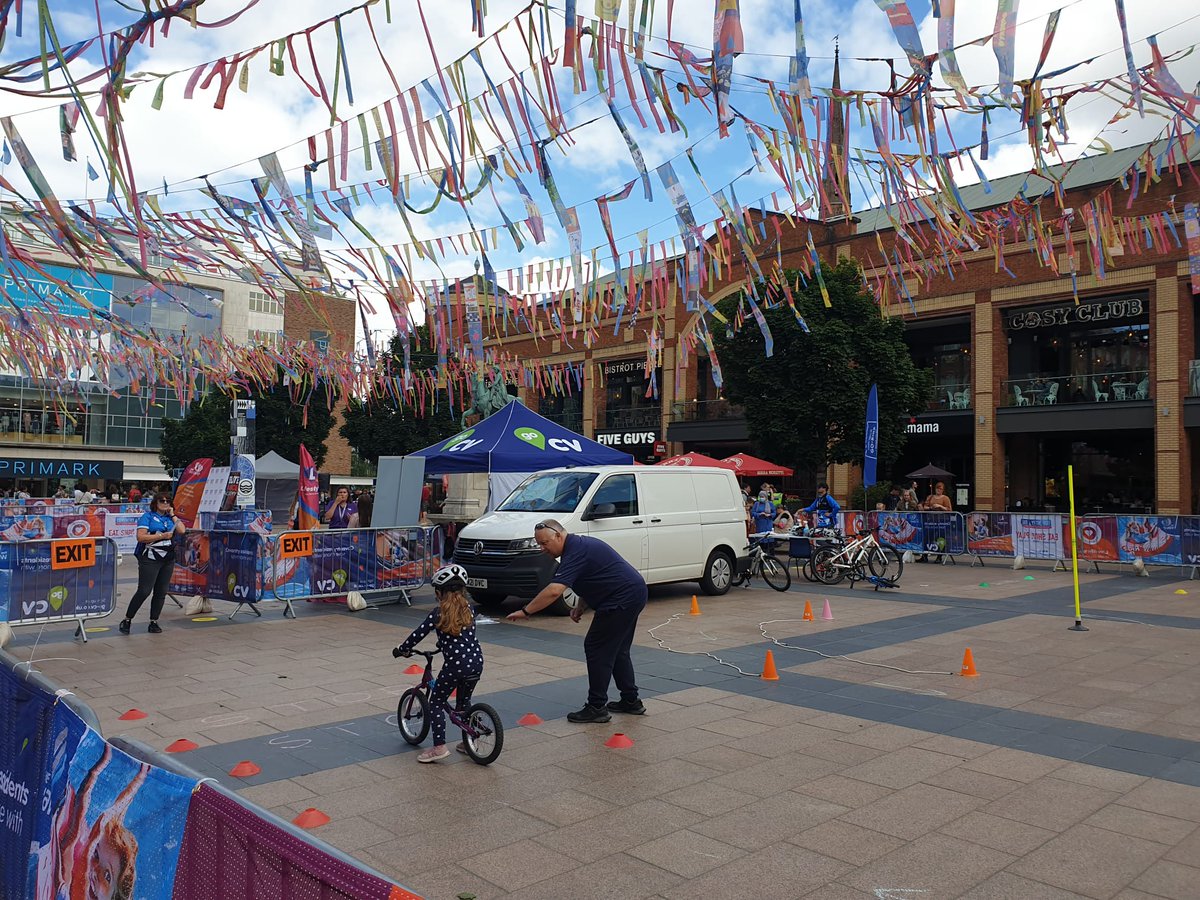coventrycc's tweet photo. There's so much to do at #SportsFest21 this week from visiting stalls like @Wellbeing4_life @CRASAC @HLSCoventry or @CglCoventry and getting active and having fun on a 1-1 cycling lesson with 
@BritishCycling. Get involved!
@GaultonLiz https://t.co/v1JHSCZmFu
