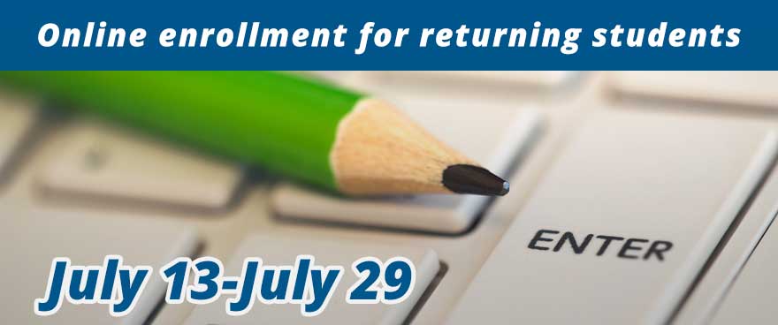 There is still time to enroll your returning students online! Find more information here:  ow.ly/wShR50FkeWu