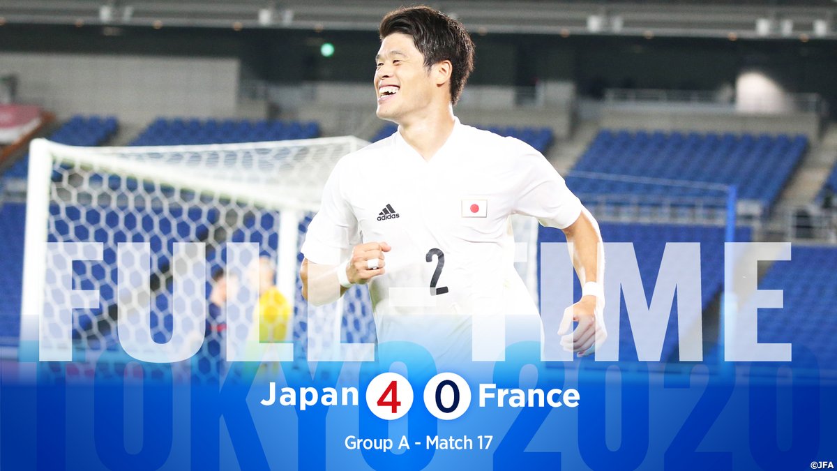 サッカー日本代表 試合終了 Tokyo Gs 第3節 U24日本代表 4 0 U 24フランス 代表 30ko フジテレビにて放送中 T Co Dc8wcebmxg Jfa Daihyo サッカー T Co Pclbnw4gy1