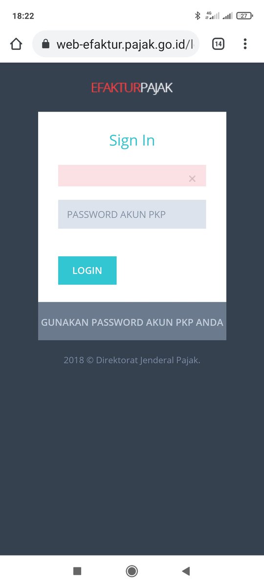 Eko_fen's tweet photo. @kring_pajak Mengapa Web E-Faktur tidak bisa login https://t.co/CIvbDn7uXC