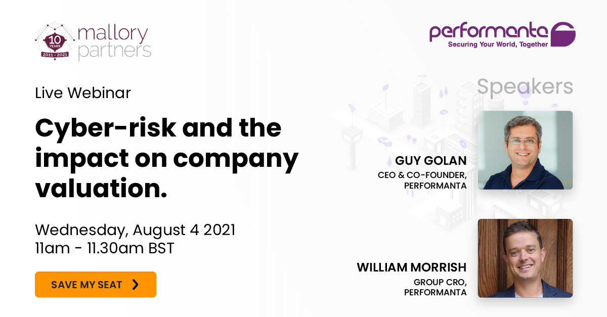 PerformantaSec's tweet photo. When private equity firms prepare to make an investment in a business, cybersecurity is one of the many operational functions to come under detailed scrutiny. If you want to maximise your value as a business, join our upcoming live webinar here: https://t.co/vFE14RYKNG https://t.co/E3TiKL7hcq