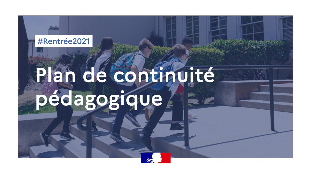 éduscol (@eduscol) on Twitter photo #Rentrée2021 Attenant au protocole sanitaire, le plan de #ContinuitéPédagogique présente les situations conduisant à la mise en place d'un enseignement hybride ou intégralement à distance. Des fiches pratiques sont mises à disposition.
▶ swll.to/yu43vDT <a href="/education_gouv/">Ministère Éducation nationale</a> #Rentrée2021 Attenant au protocole sanitaire, le plan de #ContinuitéPédagogique présente les situations conduisant à la mise en place d'un enseignement hybride ou intégralement à distance. Des fiches pratiques sont mises à disposition.
▶ swll.to/yu43vDT <a href="/education_gouv/">Ministère Éducation nationale</a>