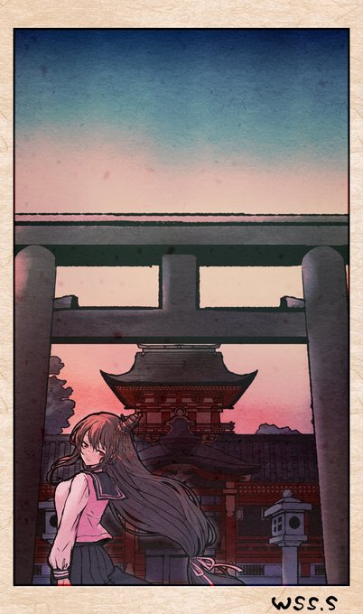 「カメラ目線 神社」のTwitter画像/イラスト(古い順)