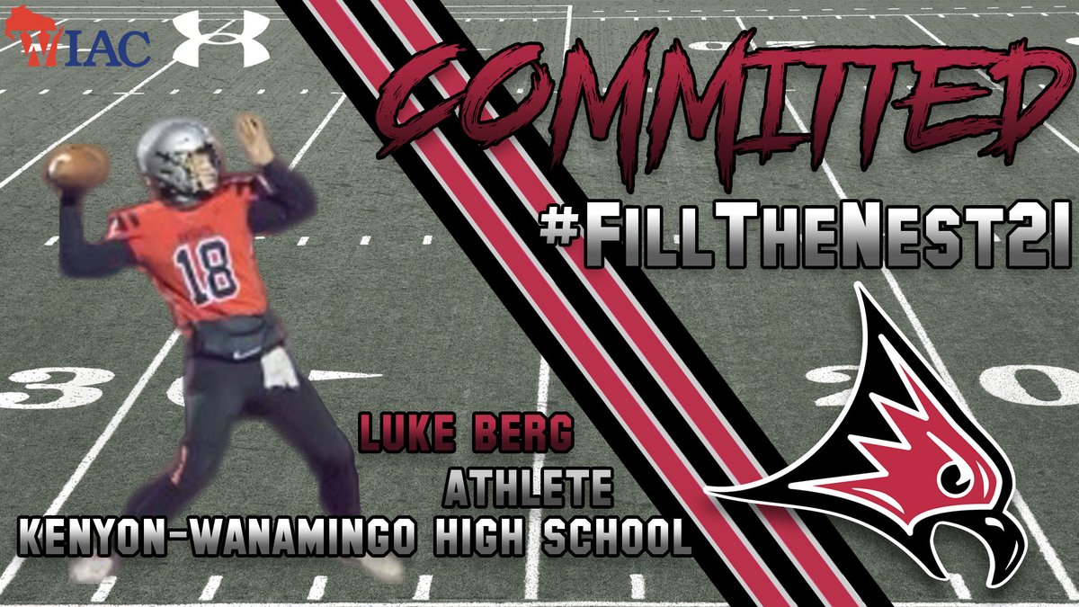 UWRFFootball's tweet photo. Now meet @Luke_Berg8423, a versatile athlete out of Kenyon-Wanamingo High School in Minnesota! #PipelineProgram #FillTheNest21 https://t.co/UAYepq7eKF