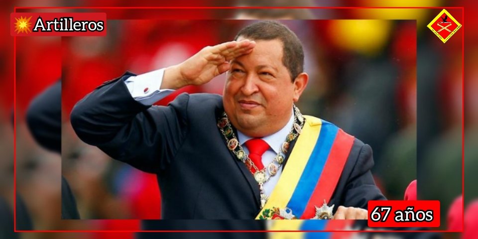 255GAC_'s tweet photo. 📢 #Entérate || Hoy los herederos de las glorias de Bolivar y Chávez tenemos la dicha de conmemorar los 67 Años del nacimiento del líder de la Revolución Bolivariana Tcnel. Hugo Rafael Chávez Frías. #67AñosChavezInvencible #25Brigada #255Gac #28Jul https://t.co/Fg9c0KG3hS