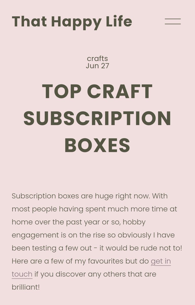 ⭐Top box!⭐⁠
.⁠
Thanks to <a href="/that/">tanner 🧢</a>.happy.life for including Craft Box Club in their list of Top Craft Subscription Boxes!⁠
.⁠
Head to craftboxclub.co.uk to try yours!
.⁠
#Craftathome #craftkit #rdguk