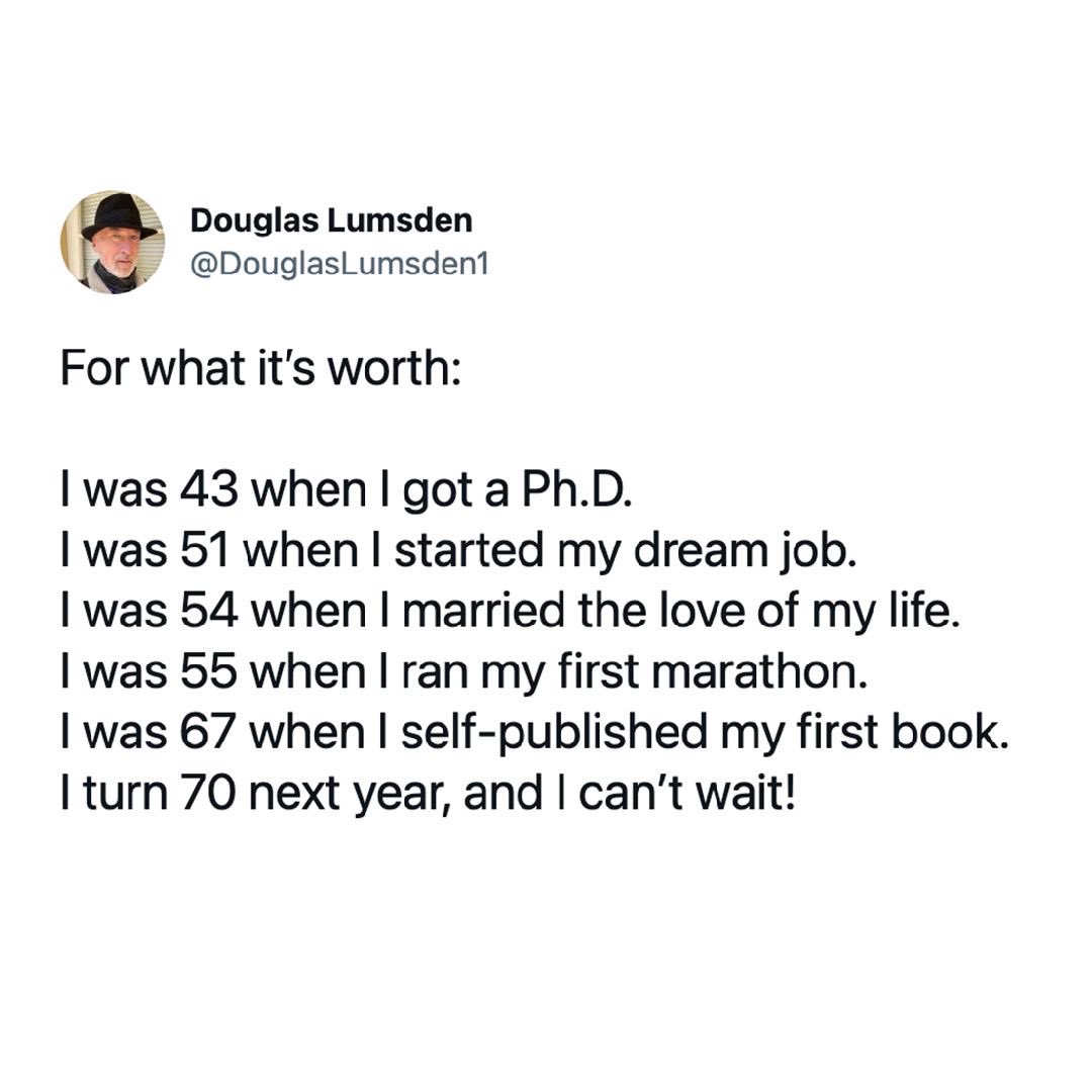 SinghLions's tweet image. Life is not a race. It's never too late.