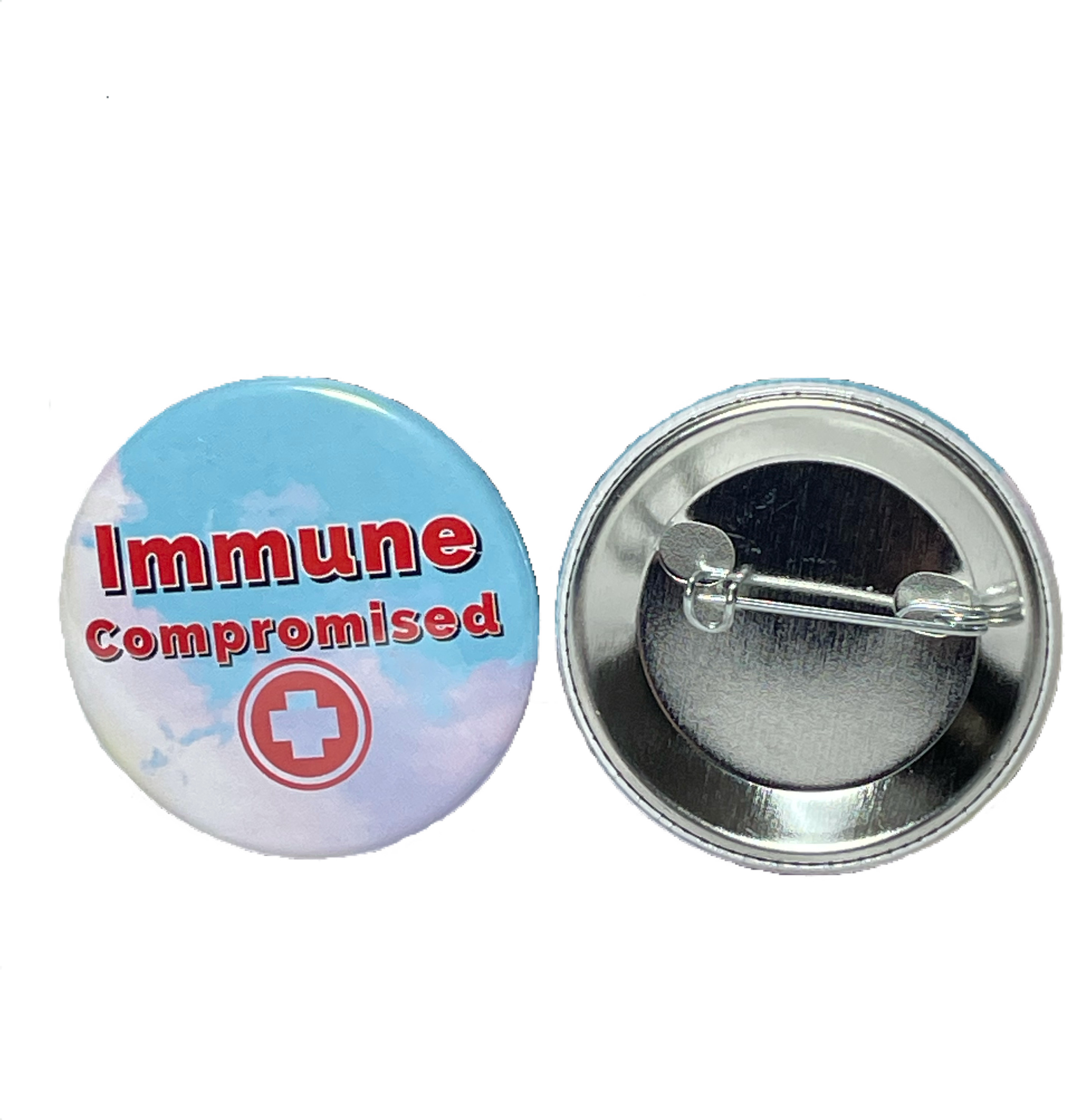 Chronic Illness Warrior pin badge Invisible illness survivor button 