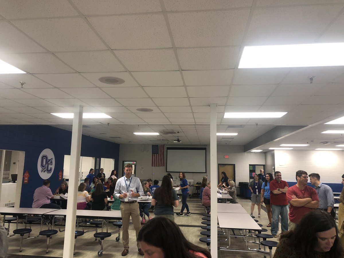 Big thank you to @oconeestatebank for sponsoring lunch for our OCMS teachers today!  GO BRAVES!  #WINTHEDAY