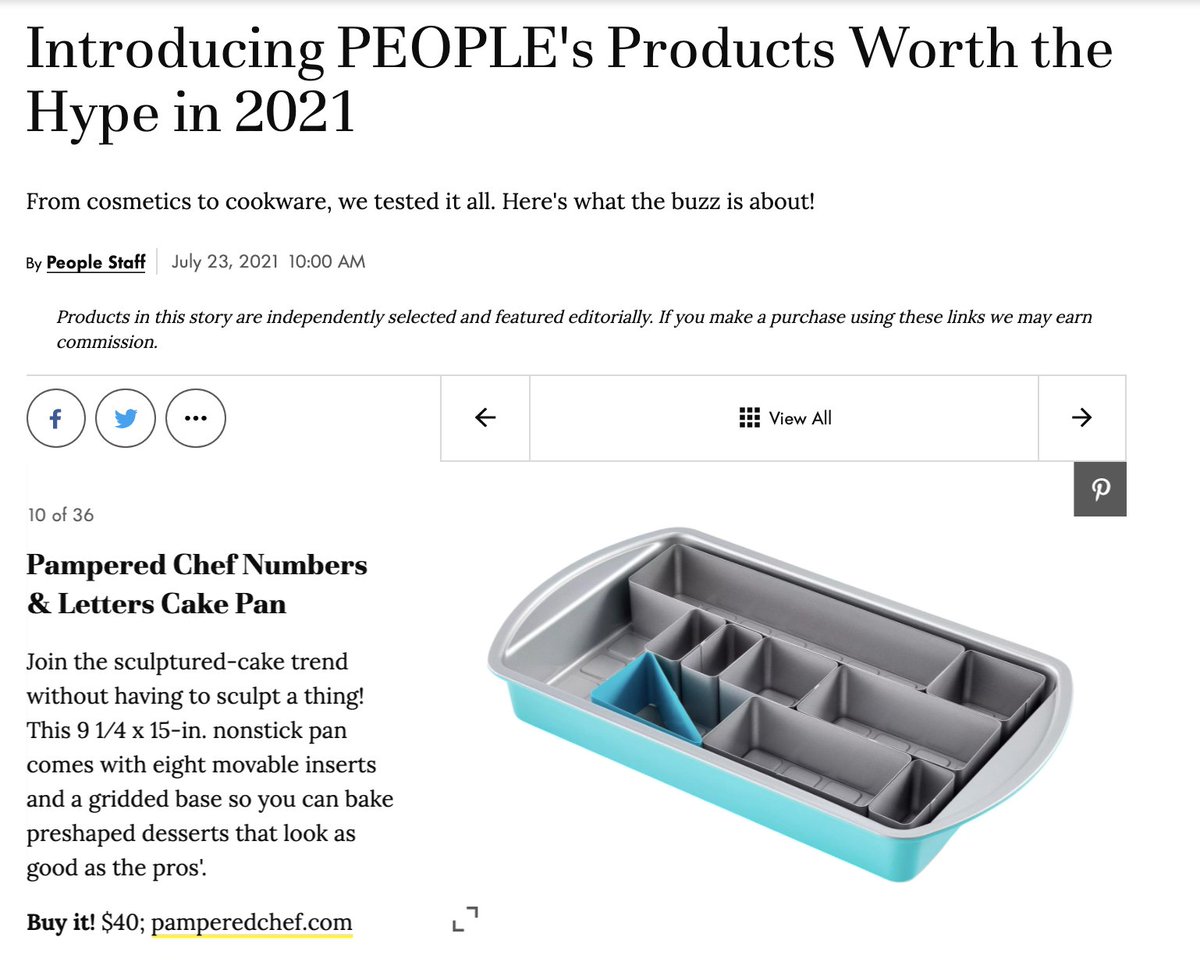 The hype is real for our Numbers and Letters Cake Pan! Thanks for the feature, <a href="/people/">People</a>! Check out the full article in our newsroom: bit.ly/3ifHCTn