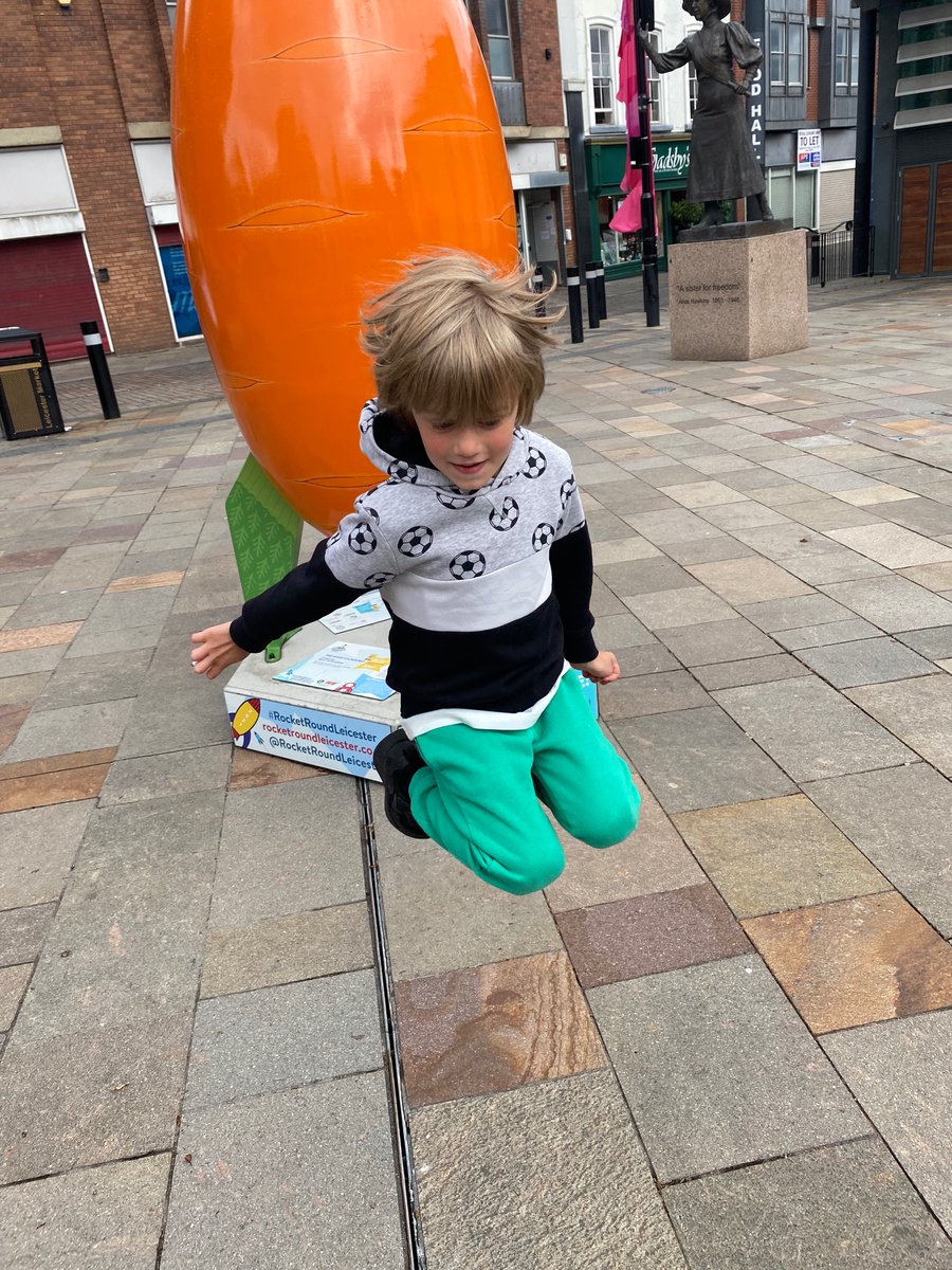 Sara Harris (@saraharris__) on Twitter photo Day 2, 79/79 rockets found! Ned (6) and I walked/scooted 24 miles!! We smashed it! <a href="/RocketRoundLeic/">Rocket Round Leicester</a> Day 2, 79/79 rockets found! Ned (6) and I walked/scooted 24 miles!! We smashed it! <a href="/RocketRoundLeic/">Rocket Round Leicester</a>