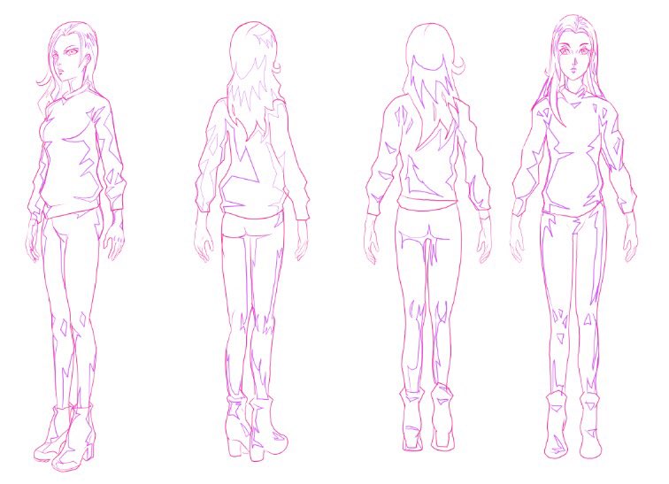 chibi female body template