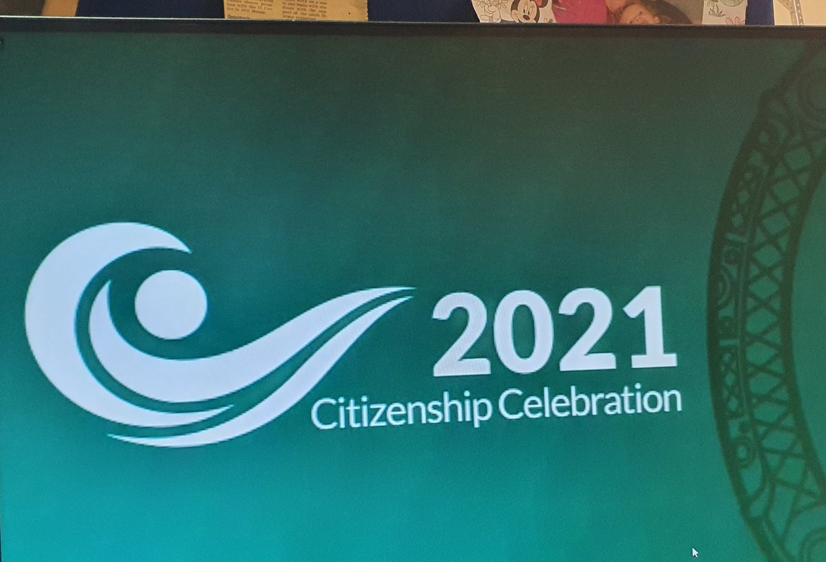 Accessibility for all our new citizens with live captioning of the Ceremony, congratulations Dept of  Justice, delighted we could be part of this historic event #IrishCitizen2021